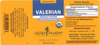 Herb Pharm Valerian - herbal supplement