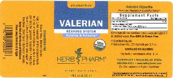 Herb Pharm Valerian - herbal supplement