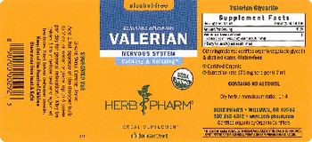 Herb Pharm Valerian Alcohol-Free - herbal supplement