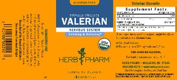Herb Pharm Valerian Alcohol-Free - herbal supplement