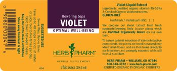 Herb Pharm Violet - herbal supplement
