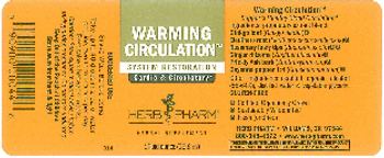 Herb Pharm Warming Circulation - herbal supplement