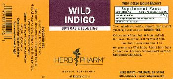 Herb Pharm Wild Indigo - herbal supplement