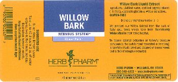 Herb Pharm Willow Bark - herbal supplement