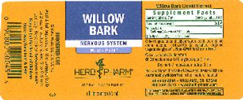 Herb Pharm Willow Bark - herbal supplement