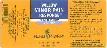 Herb Pharm Willow Minor Pain Response - herbal supplement