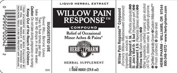 Herb Pharm Willow Pain Response Compound - herbal supplement