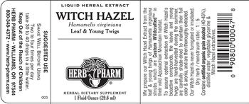 Herb Pharm Witch Hazel - herbal supplement