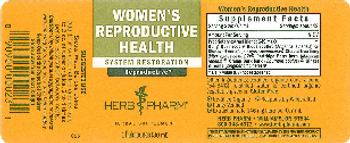 Herb Pharm Woman's Reproductive Health - herbal supplement