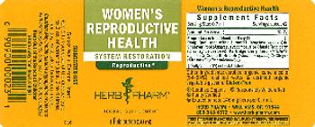 Herb Pharm Women's Reproductive Health - herbal supplement