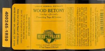 Herb Pharm Wood Betony - herbal supplement