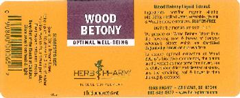 Herb Pharm Wood Betony - herbal supplement