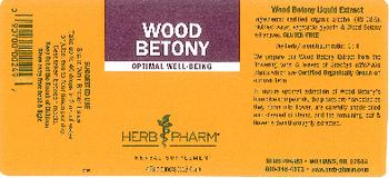 Herb Pharm Wood Betony - herbal supplement