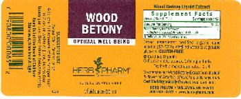 Herb Pharm Wood Betony - herbal supplement