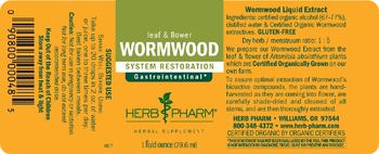 Herb Pharm Wormwood - herbal supplement