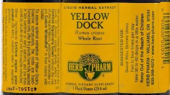 Herb Pharm Yellow Dock - herbal supplement