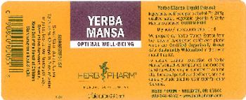 Herb Pharm Yerba Mansa - herbal supplement