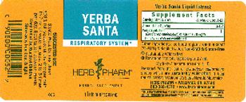 Herb Pharm Yerba Santa - herbal supplement