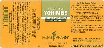 Herb Pharm Yohimbe - herbal supplement