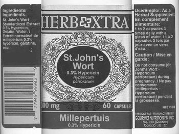 Herb Xtra St. John's Wort 0.3% Hypericin - 