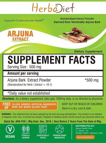 Herbadiet Arjuna Extract - supplement