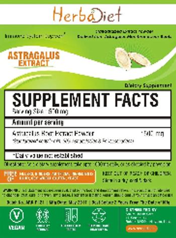 Herbadiet Astragalus Extract - supplement
