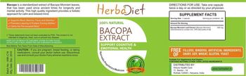 Herbadiet Bacopa Extract - supplement