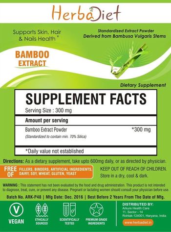 Herbadiet Bamboo Extract - supplement