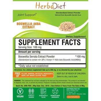 Herbadiet Boswellia Akba Extract - supplement