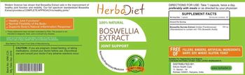 Herbadiet Boswellia Extract - supplement