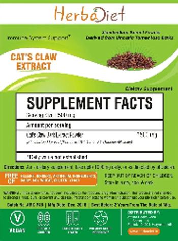Herbadiet Cat's Claw Extract - supplement