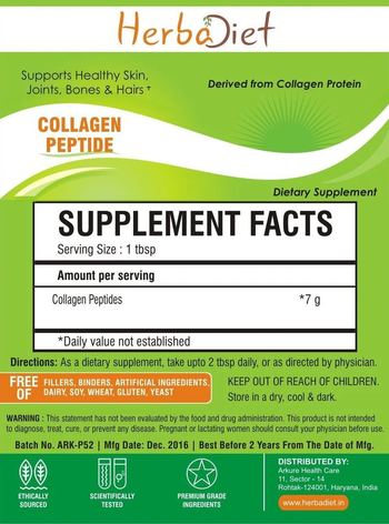 Herbadiet Collagen Peptide - supplement