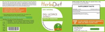 Herbadiet DGL Licorice Extract - supplement