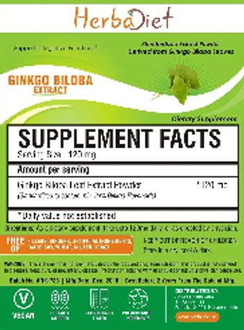 Herbadiet Ginkgo Biloba Extract - supplement