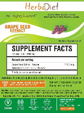 Herbadiet Grape Seed Extract - supplement