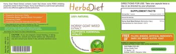 Herbadiet Horny Goat Weed Extract - supplement