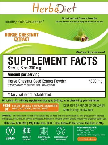 Herbadiet Horse Chestnut Extract - supplement