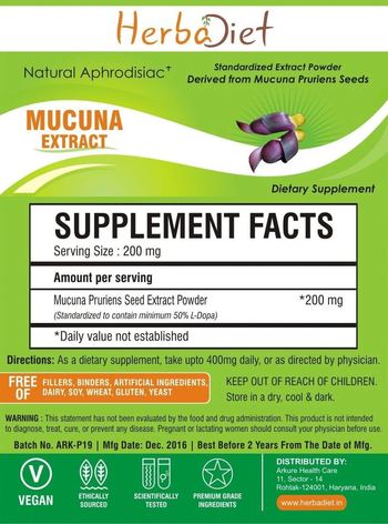 Herbadiet Mucuna Extract - supplement