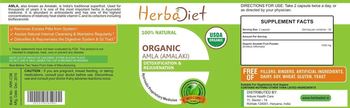 Herbadiet Organic Amla (Amalaki) - supplement