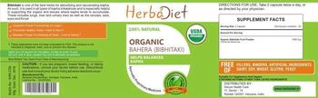 Herbadiet Organic Bahera (Bibhitaki) - these statements have not be evaluated by fda this product is not intended to diagnose treat cure or