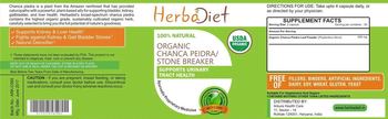 Herbadiet Organic Chanca Peidra/Stone Breaker - supplement