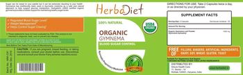 Herbadiet Organic Gymnema - supplement