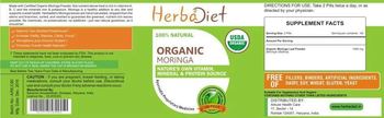 Herbadiet Organic Moringa - supplement