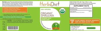 Herbadiet Organic Spirulina - supplement