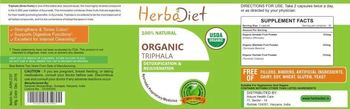 Herbadiet Organic Triphala - supplement