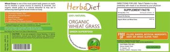 Herbadiet Organic Wheat Grass - supplement