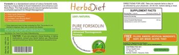 Herbadiet Pure Forskolin Extract - supplement