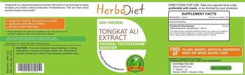Herbadiet Tongkat Ali Extract - supplement