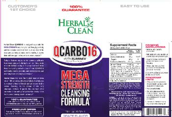 Herbal Clean QCarbo16 With Eliminex Grape Flavor - herbal supplement