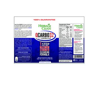 Herbal Clean QCarbO32 With Eliminex Plus Grape Flavor - herbal supplement